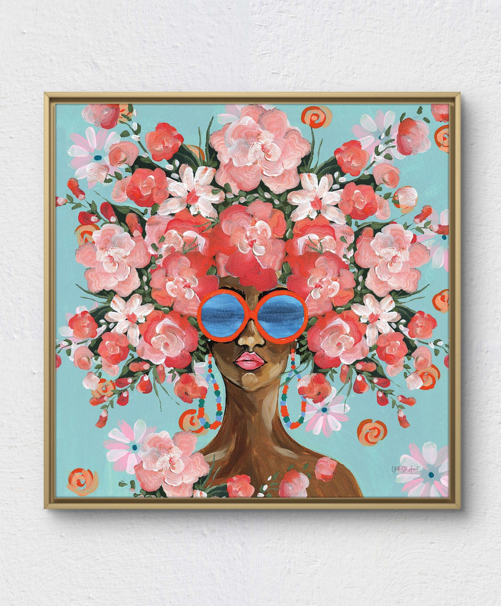 Sunning in Florals I - Yvette St. Amant