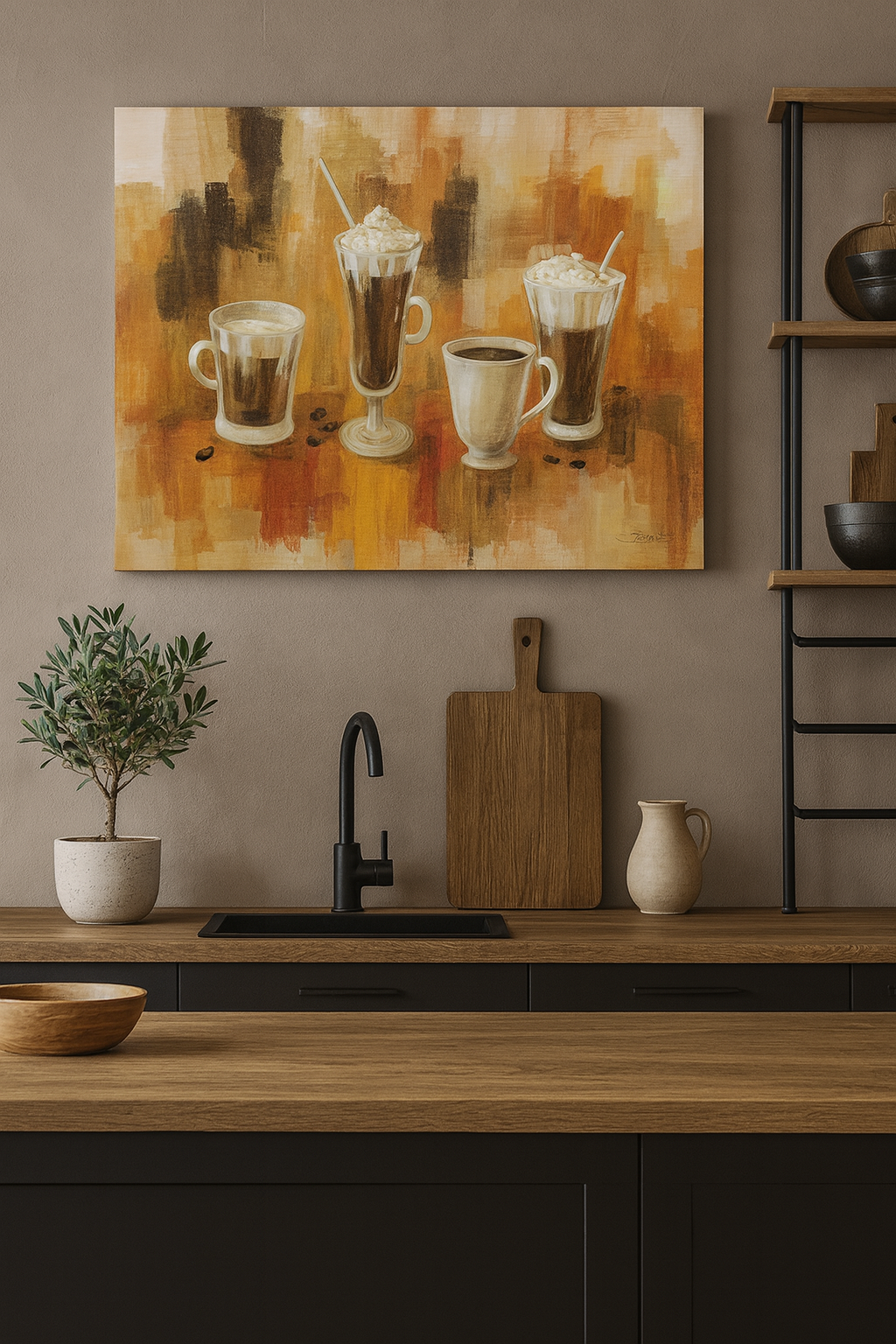 Coffee Abstract I by Silvia Vassileva