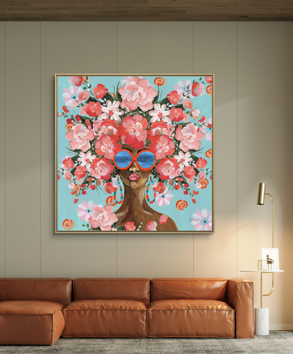 Sunning in Florals I - Yvette St. Amant