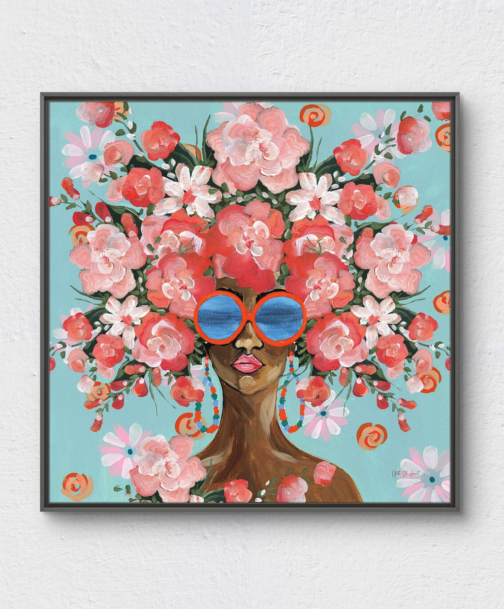 Sunning in Florals I - Yvette St. Amant