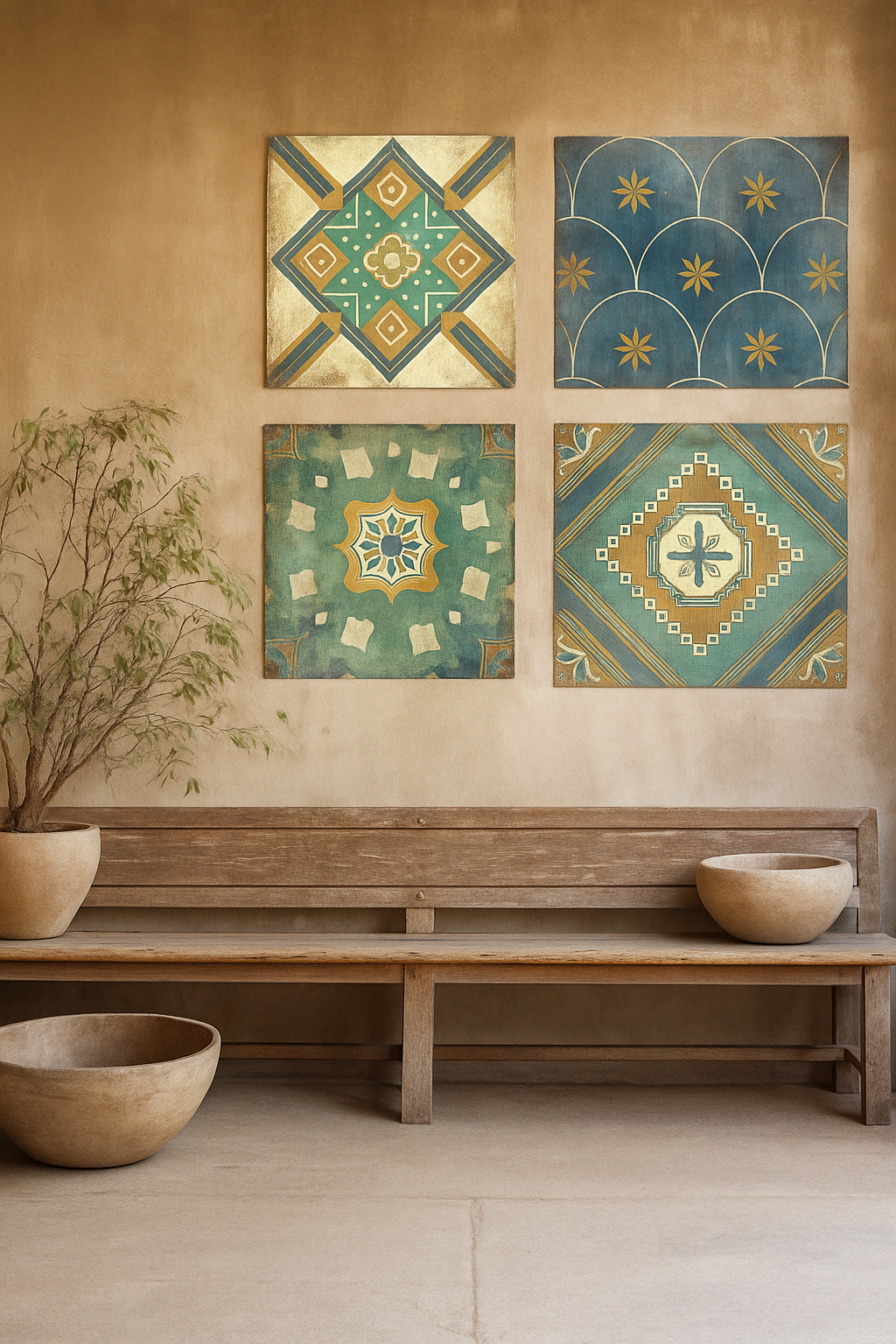 Moroccan Tiles Blue VI - Cleonique Hilsaca