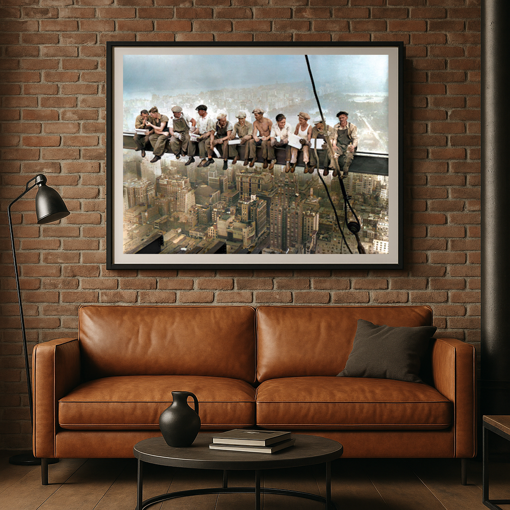 Lunch Atop a Skyscraper (Colorized)