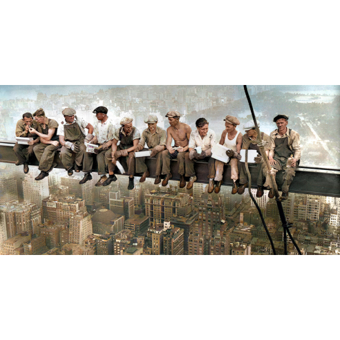 Lunch Atop a Skyscraper (Colorized)