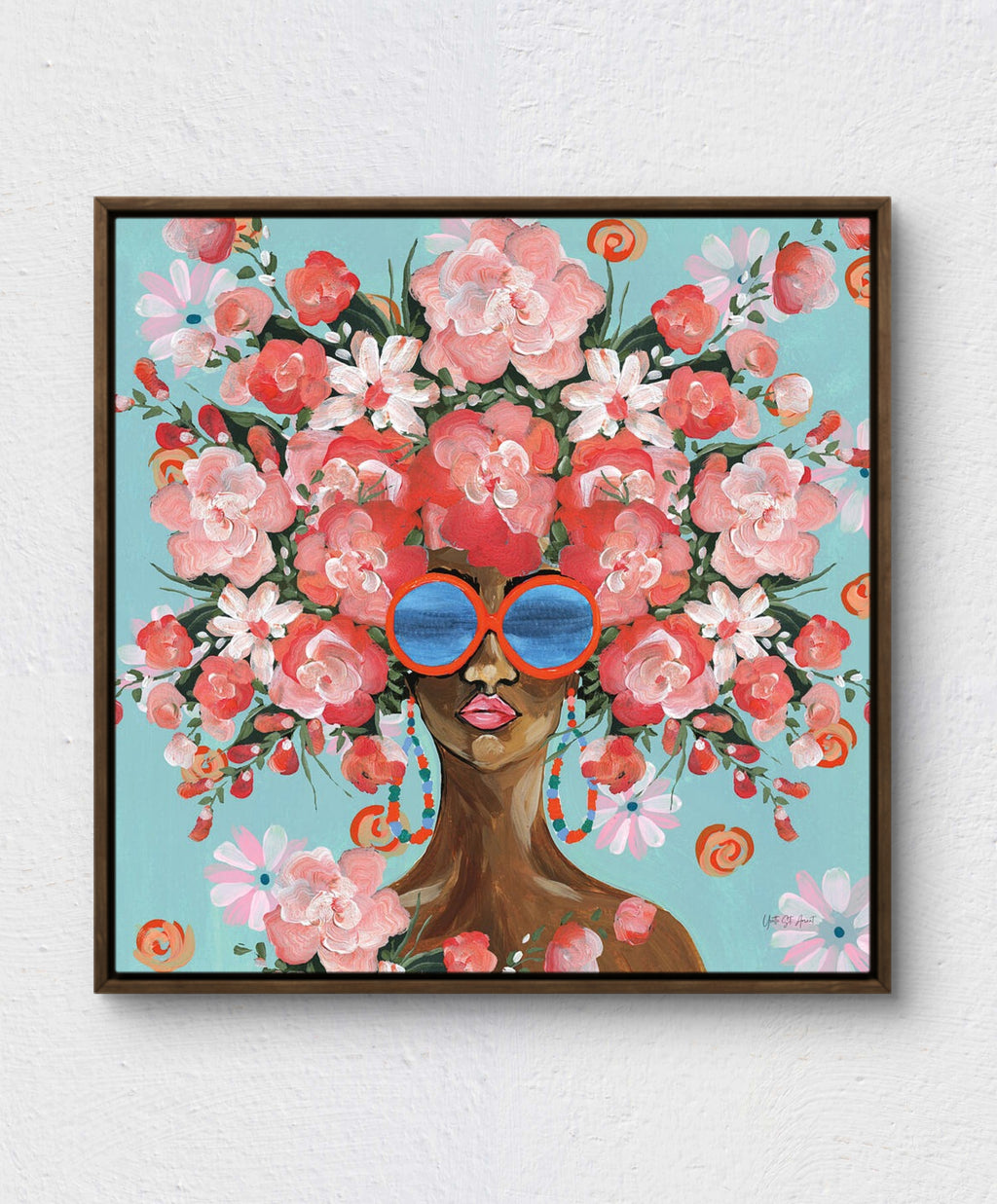 Sunning in Florals I - Yvette St. Amant