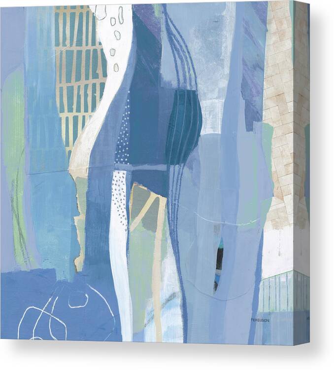 Abstract Layers I (Blue) by Kathy Ferguson