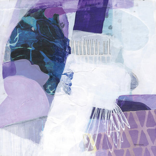 Abstract Layers III (Violet) by Kathy Ferguson