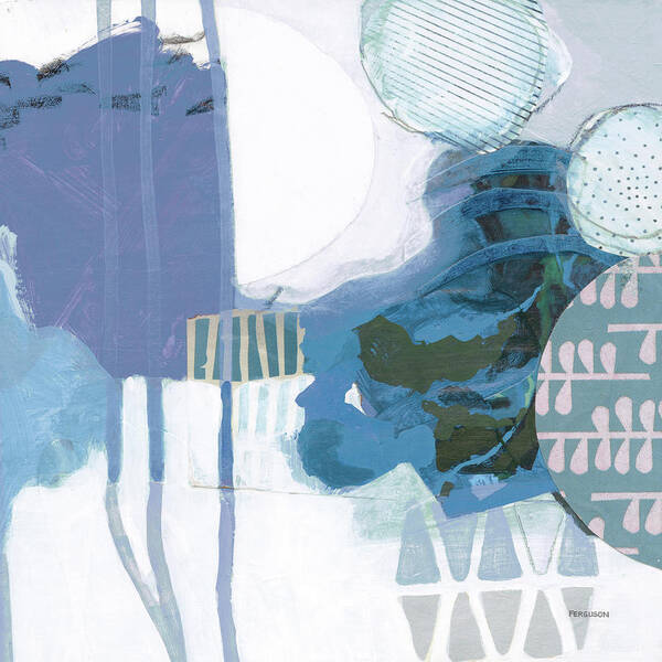 Abstract Layers IV (Blue) by Kathy Ferguson