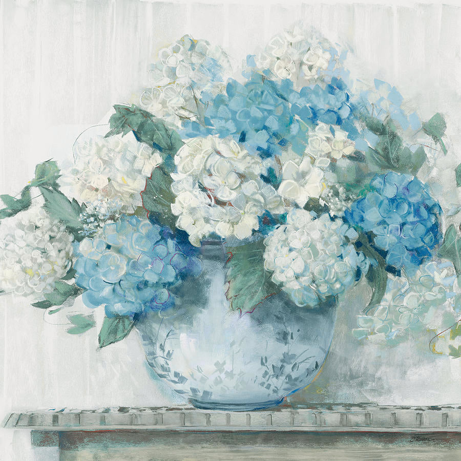 Blue Hydrangea Cottage (Crop) – Carol Rowan