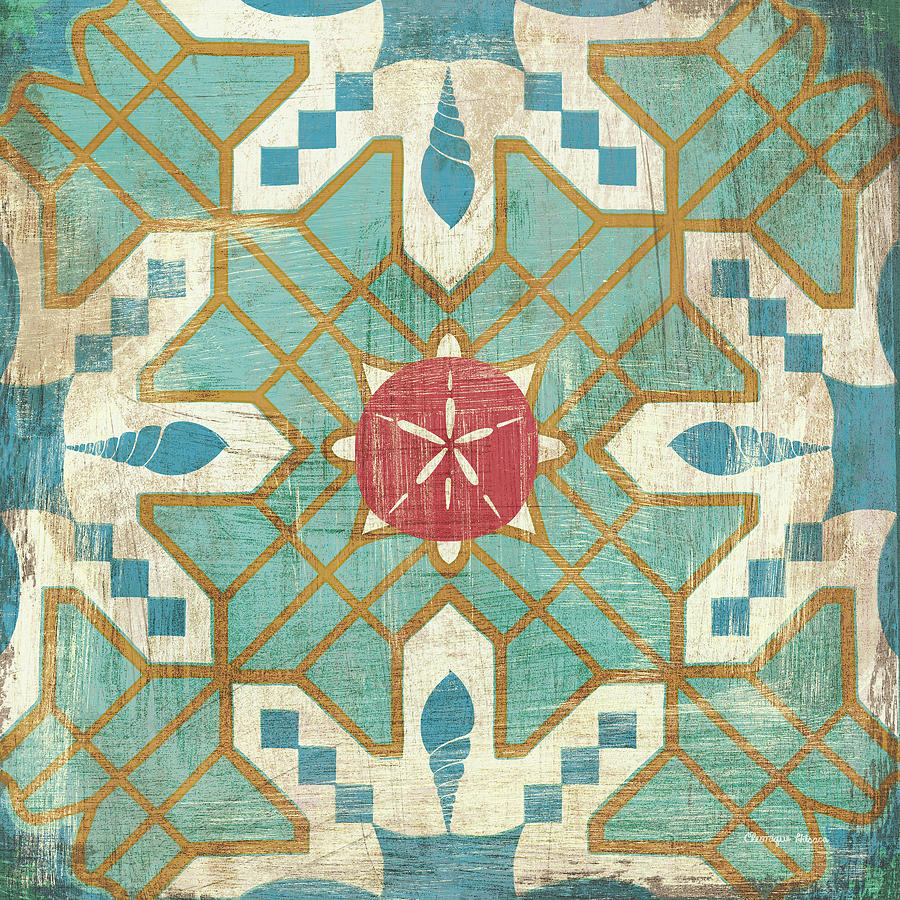 Bohemian Sea Tiles III by Cleonique Hilsaca