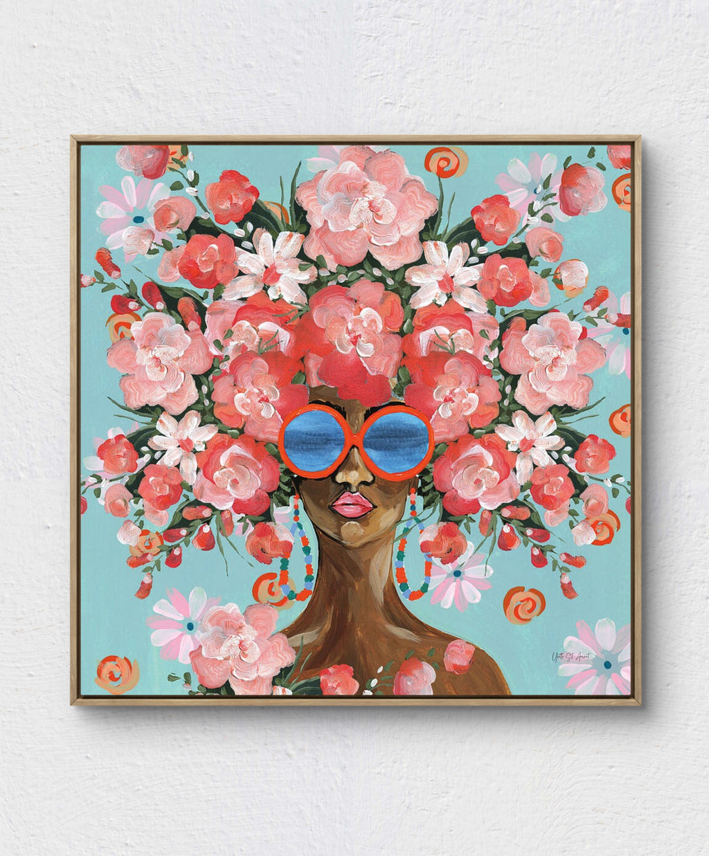 Sunning in Florals I - Yvette St. Amant