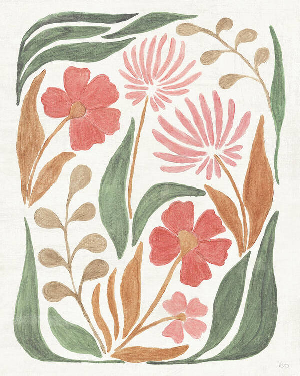 Floral Abstract II by Veronique Charron