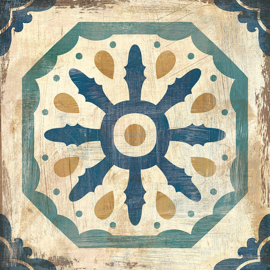 Moroccan Tiles Blue XI - Cleonique Hilsaca
