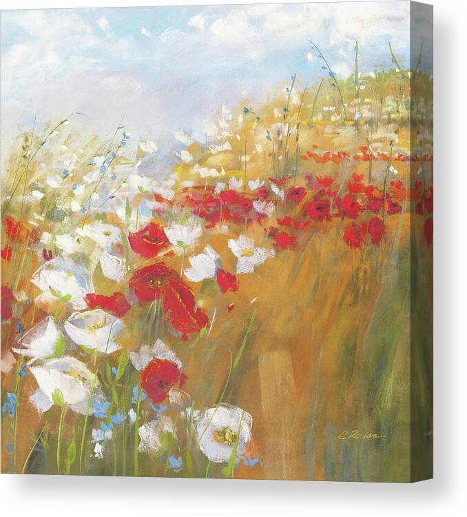Poppies and Larkspur II – Carol Rowan